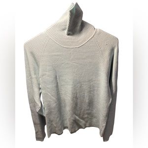 Hilliard & Hanson Light Blue Long Sleeve Turtleneck Ribbed Stretchy